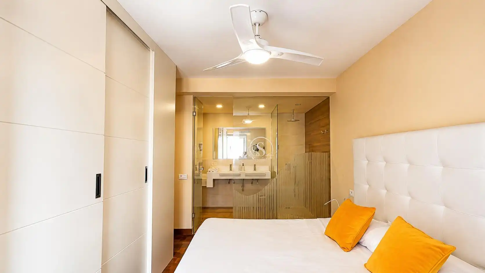 Schlafzimmer von Wohnung zur Miete in Las Palmas de Gran Canaria mit Klimaanlage, Heizung und Möbliert