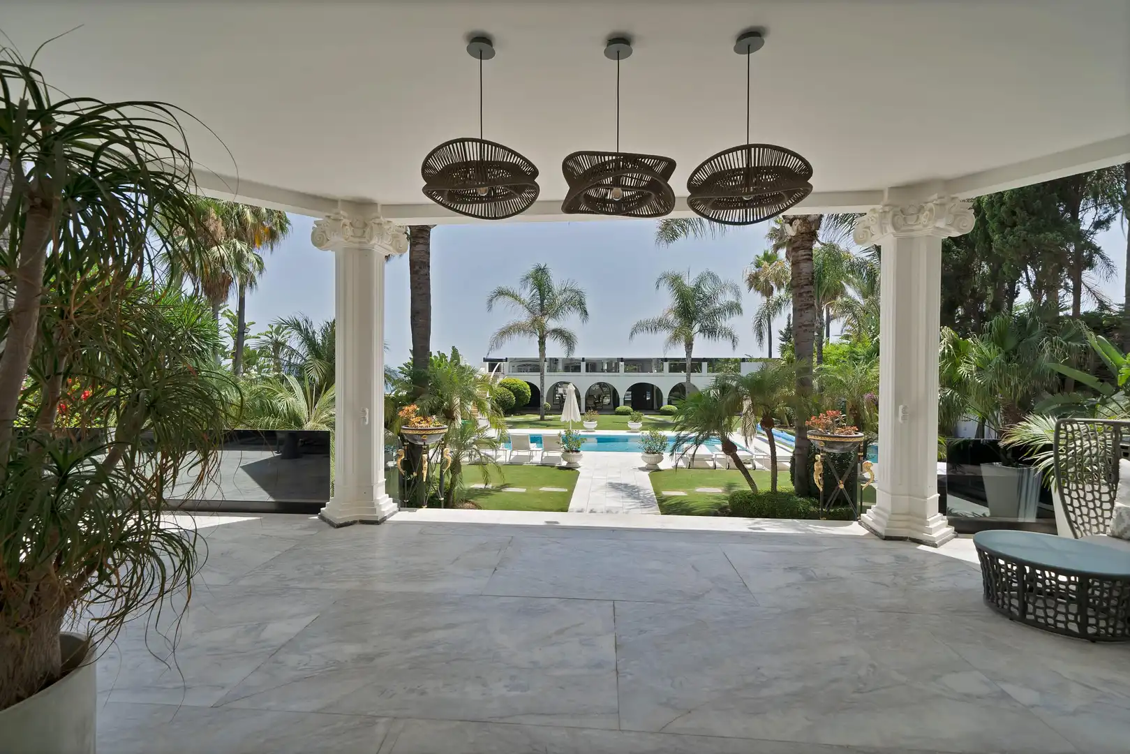 Terrasse von Haus oder Chalet zur Miete in Marbella mit Heizung, Privatgarten und Terrasse