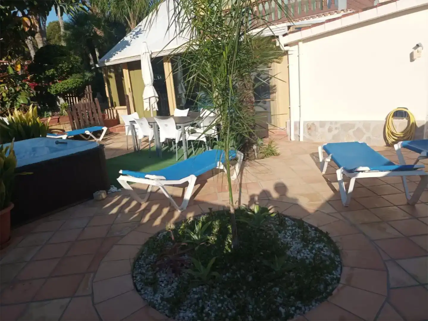 Terrassa de Casa o xalet de lloguer en Dénia amb Aire condicionat, Jardí privat i Piscina
