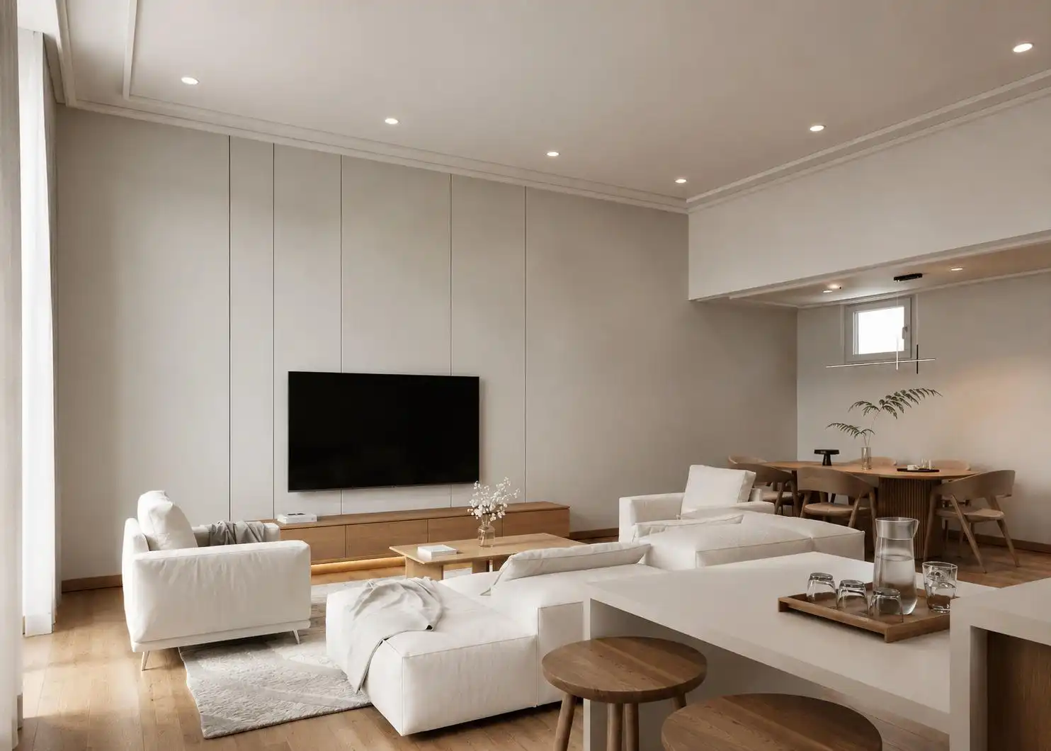 Living room of Apartments for sale in Barcelona  with Air Conditioner, Terrace and Balcony
