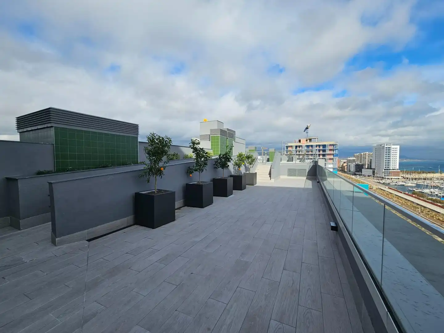 Terrace of Flat for rent in Badalona  with Air Conditioner, Parquet flooring and Terrace