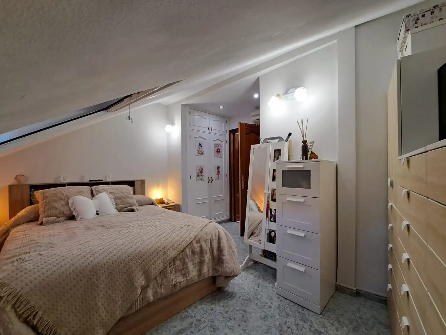 Schlafzimmer von Maisonette zum Verkauf in Pinto mit Klimaanlage, Heizung und Parkett
