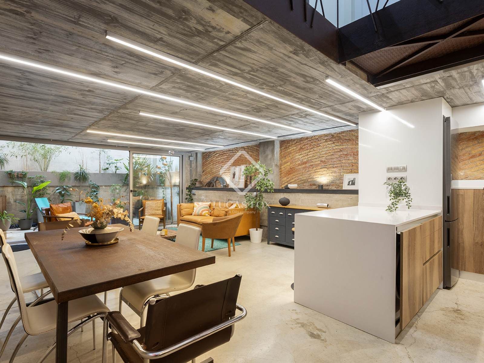 Living room of Loft to rent in  Barcelona Capital  with Air Conditioner, Heating and Furnished