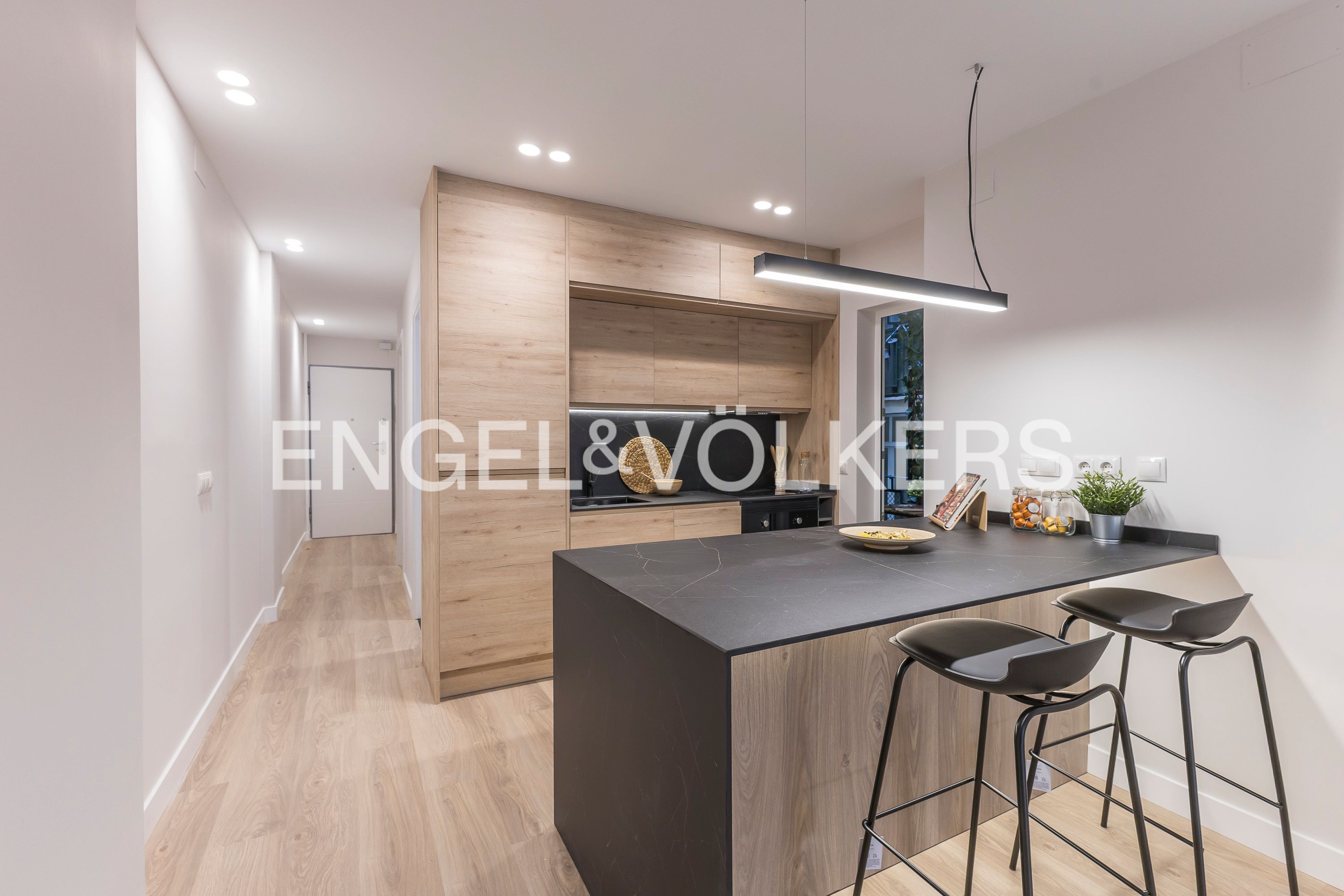Kitchen of Apartment for sale in  Madrid Capital  with Air Conditioner and Heating
