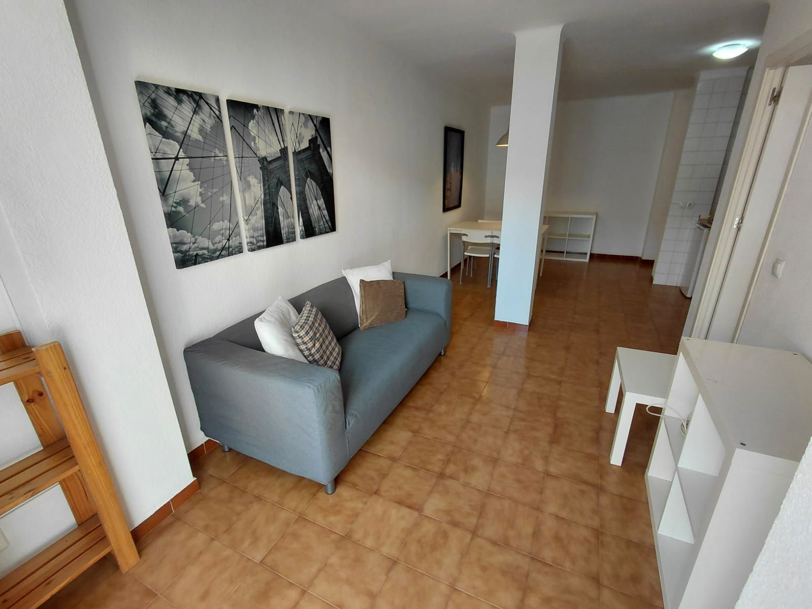 Sala d'estar de Apartament de lloguer en  Palma de Mallorca amb Moblat