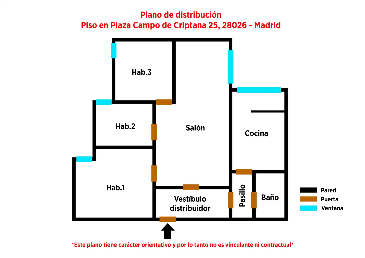 Flat for sale in Madrid  with Air Conditioner, Heating and Furnished