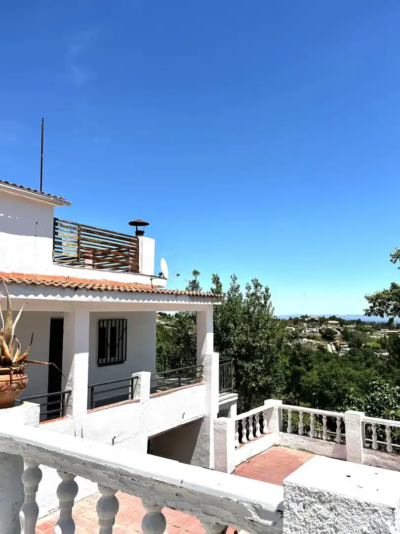 Terrassa de Casa o xalet en venda en Riudarenes amb Piscina i Balcó