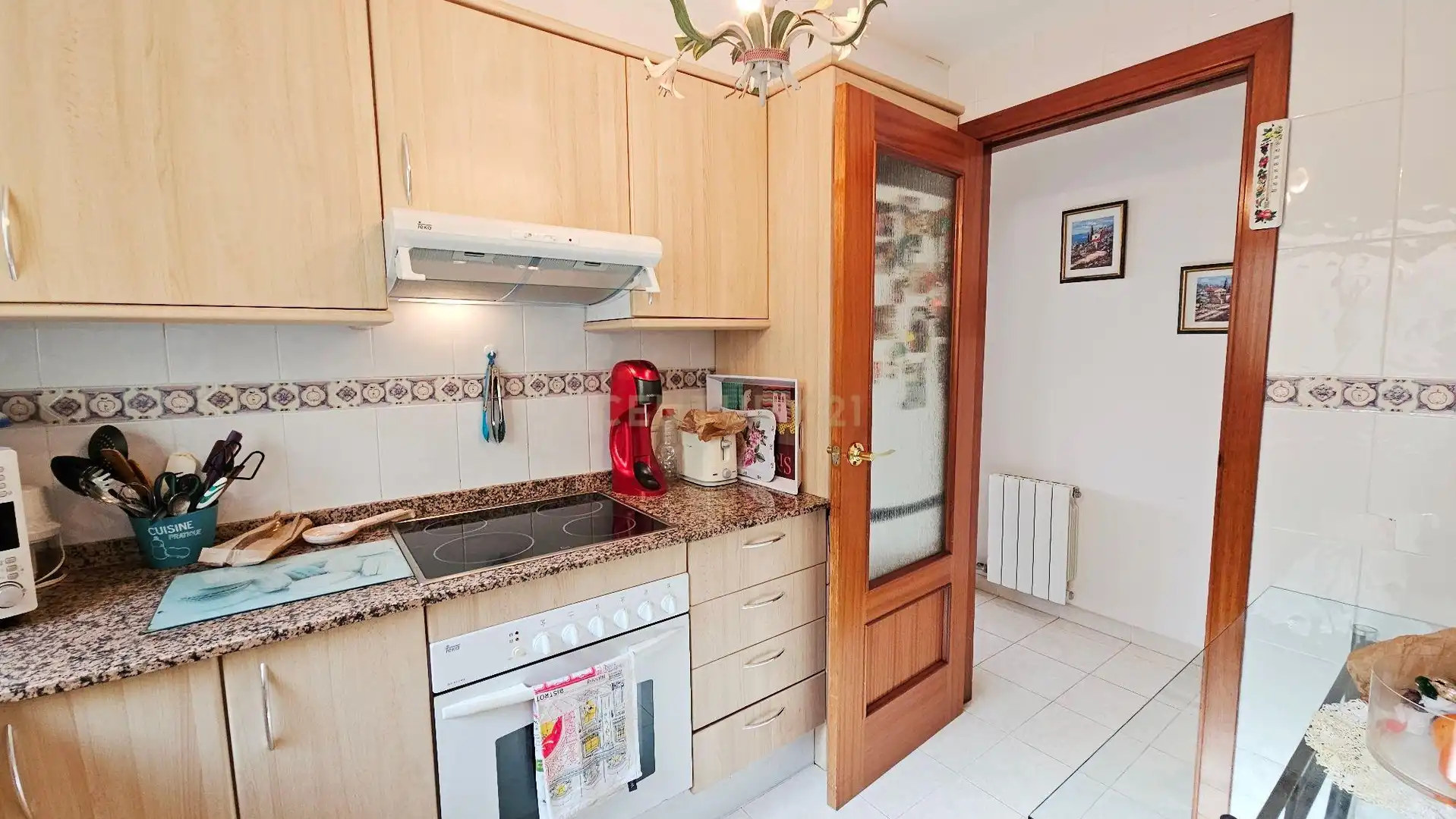 Cocina de Apartamento en venta en Llançà con Aire acondicionado, Horno y Lavadora