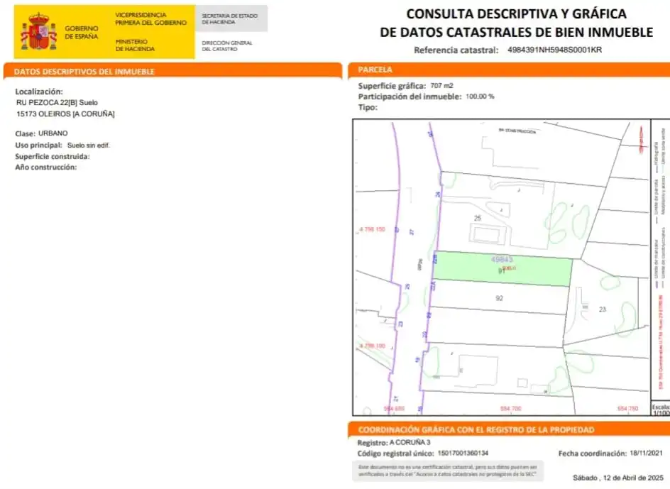 Terreno residencial en venta en Oleiros pueblo, imagen 4