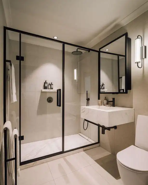 Badezimmer von Wohnung zum Verkauf in Madrid mit Klimaanlage, Terrasse und Möbliert