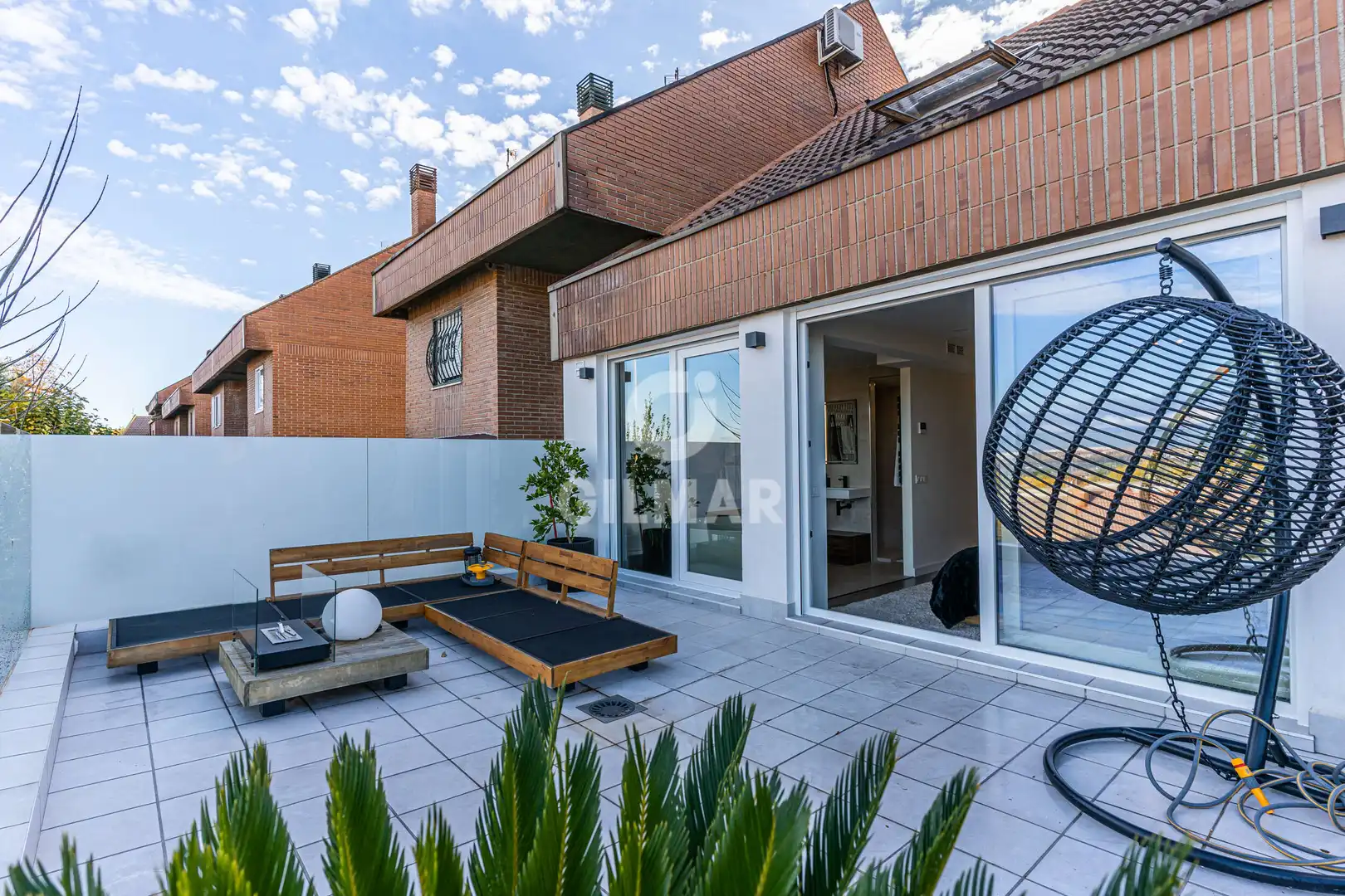 Terrassa de Casa adosada en venda en Pozuelo de Alarcón amb Calefacció, Jardí privat i Piscina