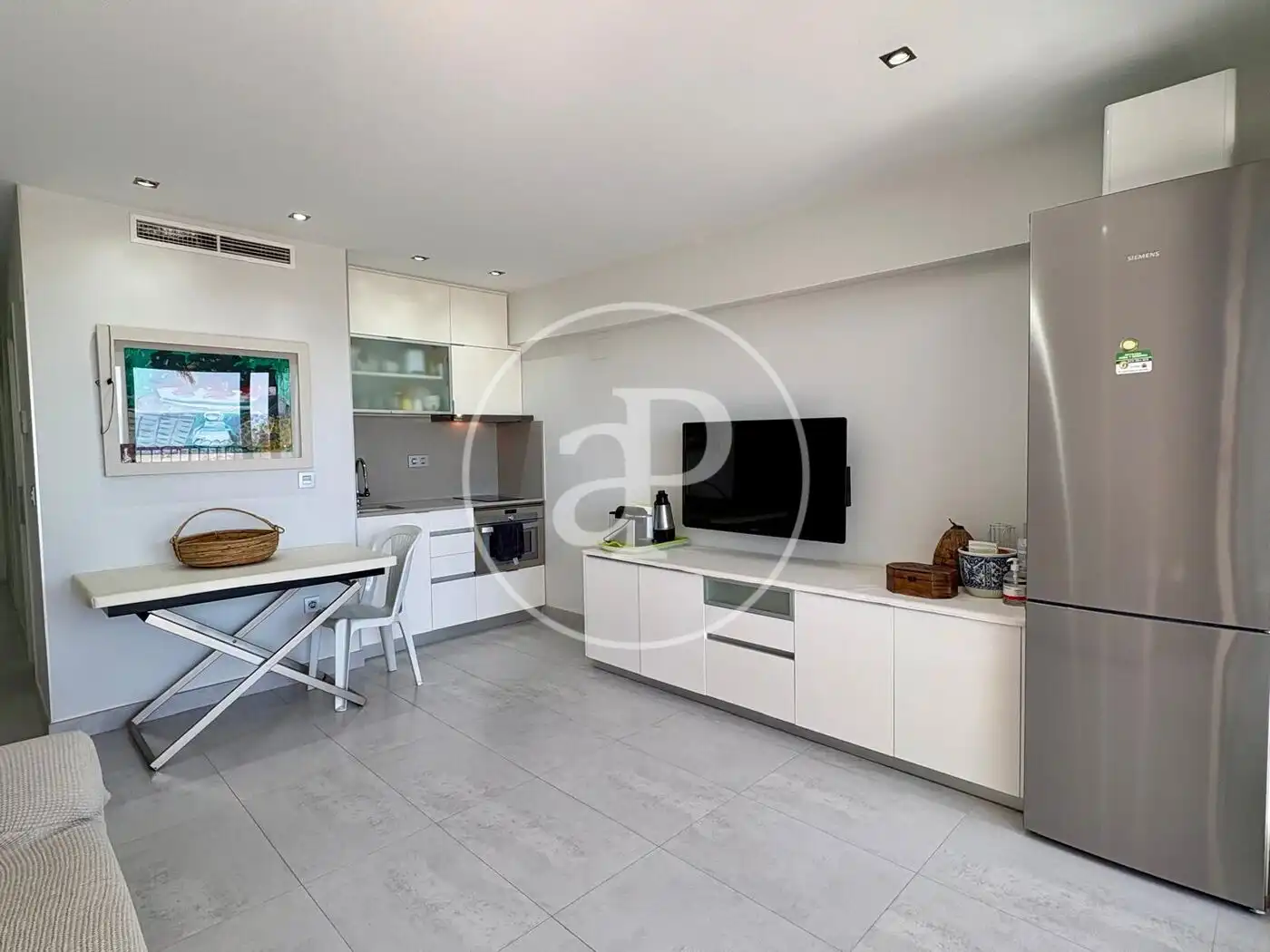 Wohnzimmer von Wohnung zur Miete in Canet d'En Berenguer mit Klimaanlage, Heizung und Privatgarten