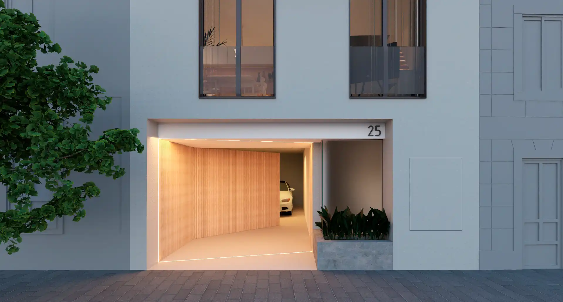 Vista exterior de Casa o chalet en venta en Santiago de Compostela  con Calefacción, Jardín privado y Piscina