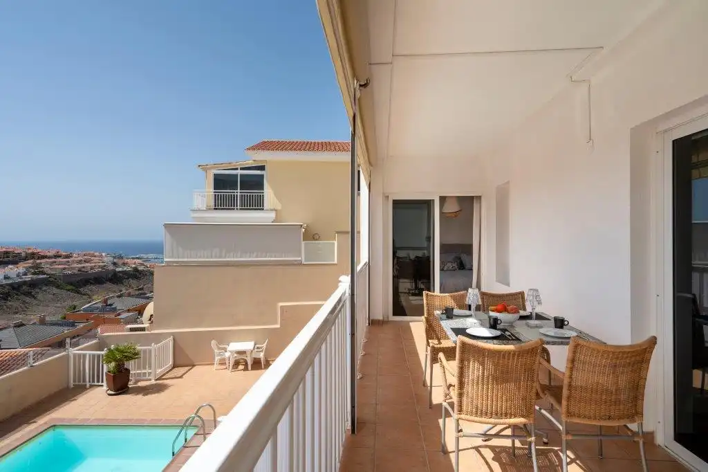 Terraza de Apartamento en venta en Mogán con Aire acondicionado, Parquet y Terraza