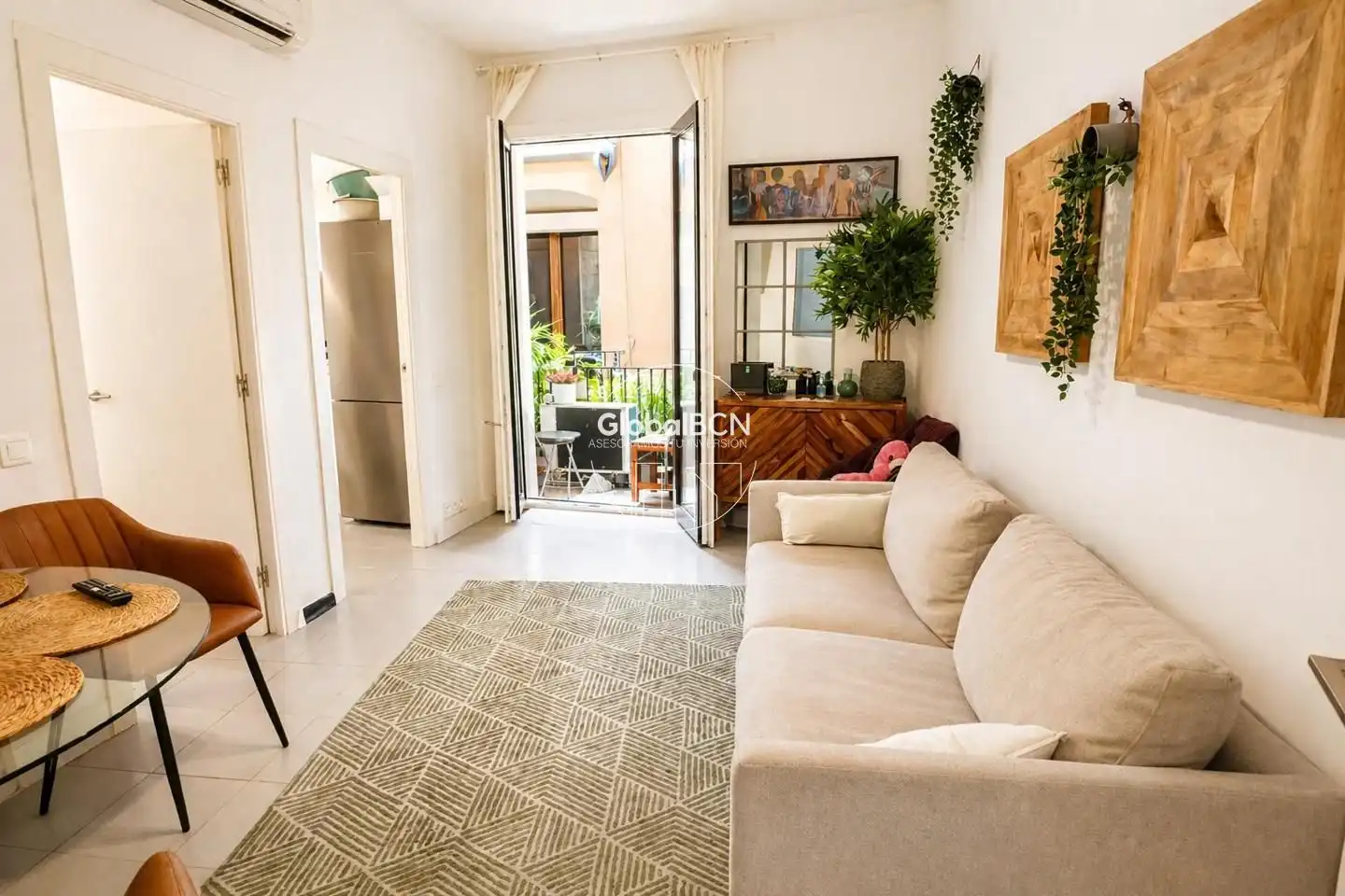 Sala de estar de Piso en venta en Barcelona con Aire acondicionado, Amueblado y Balcón