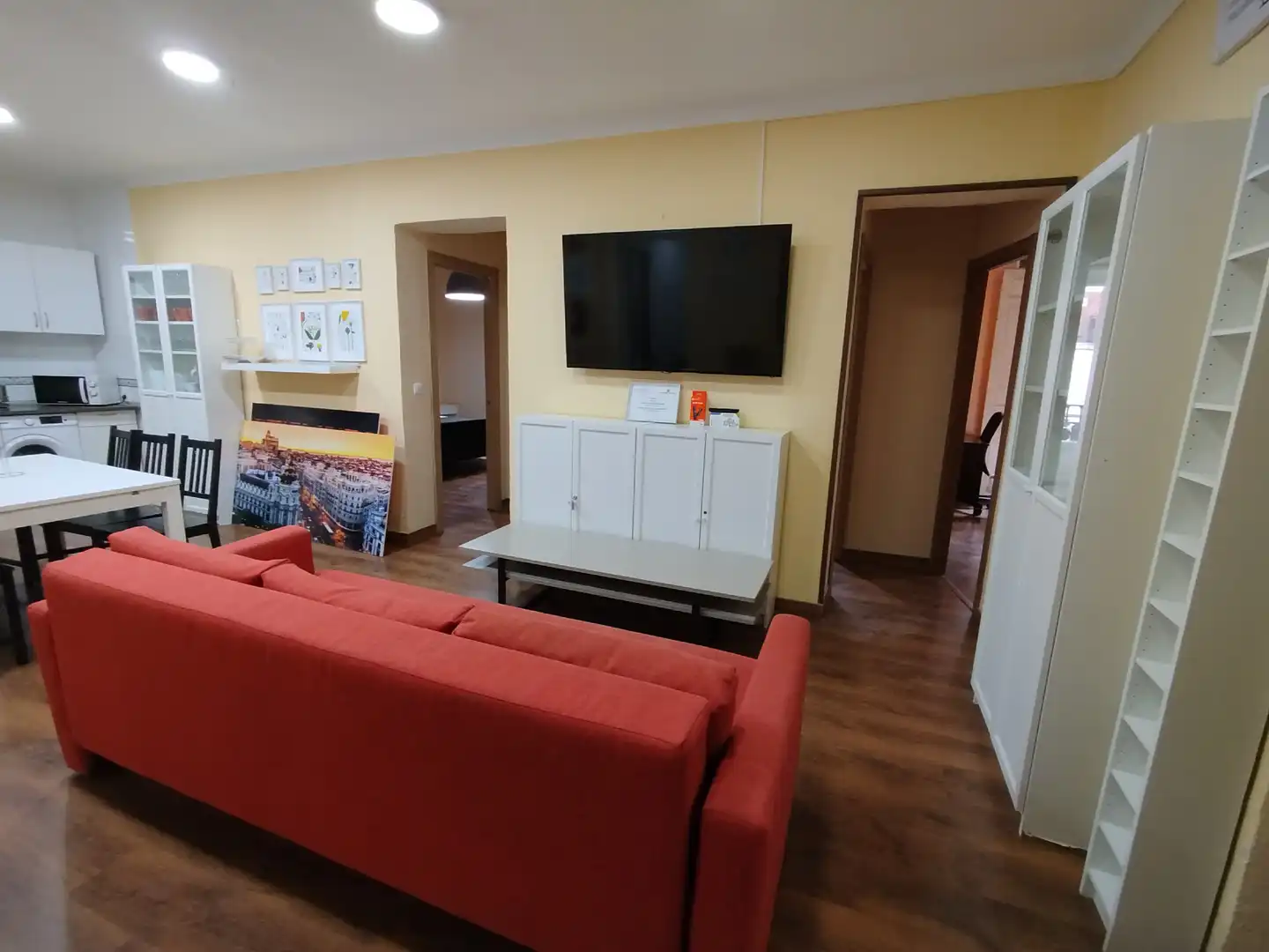 Sala d'estar de Pis de lloguer en Madrid amb Aire condicionat, Calefacció i Moblat