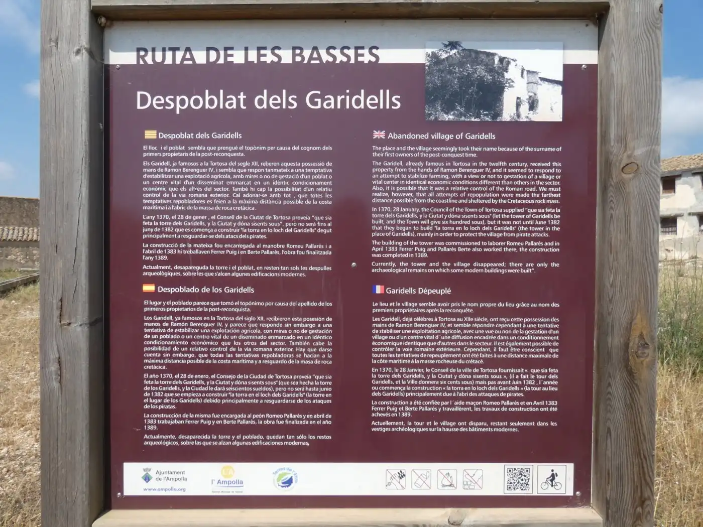 Jardí de Finca rústica en venda en L'Ampolla
