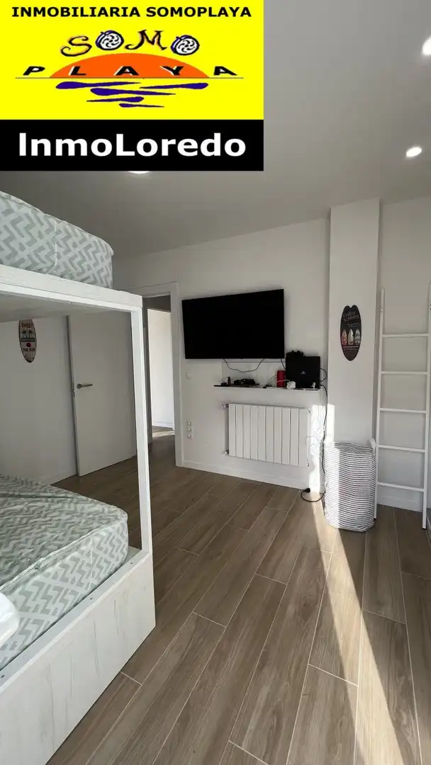 Schlafzimmer von Wohnung zum Verkauf in Ribamontán al Mar mit Heizung, Privatgarten und Abstellraum