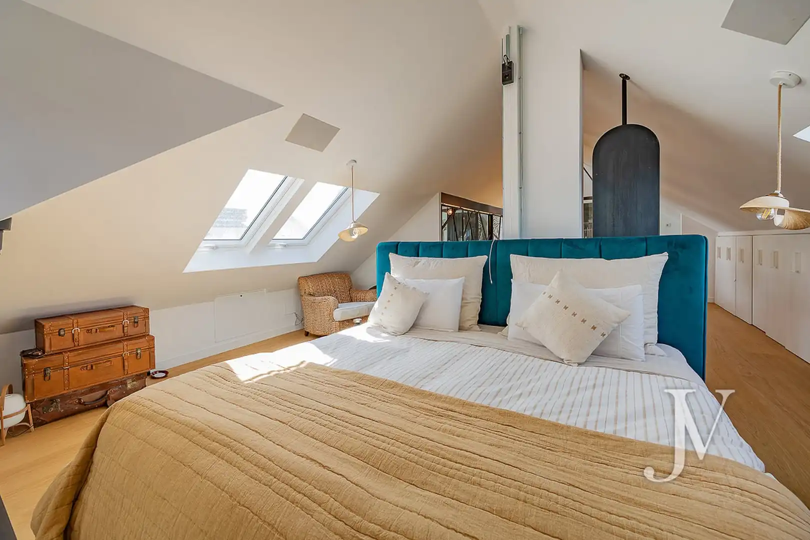 Bedroom of Detached homes for rent in Pozuelo de Alarcón  with Air Conditioner, Heating and Private garden
