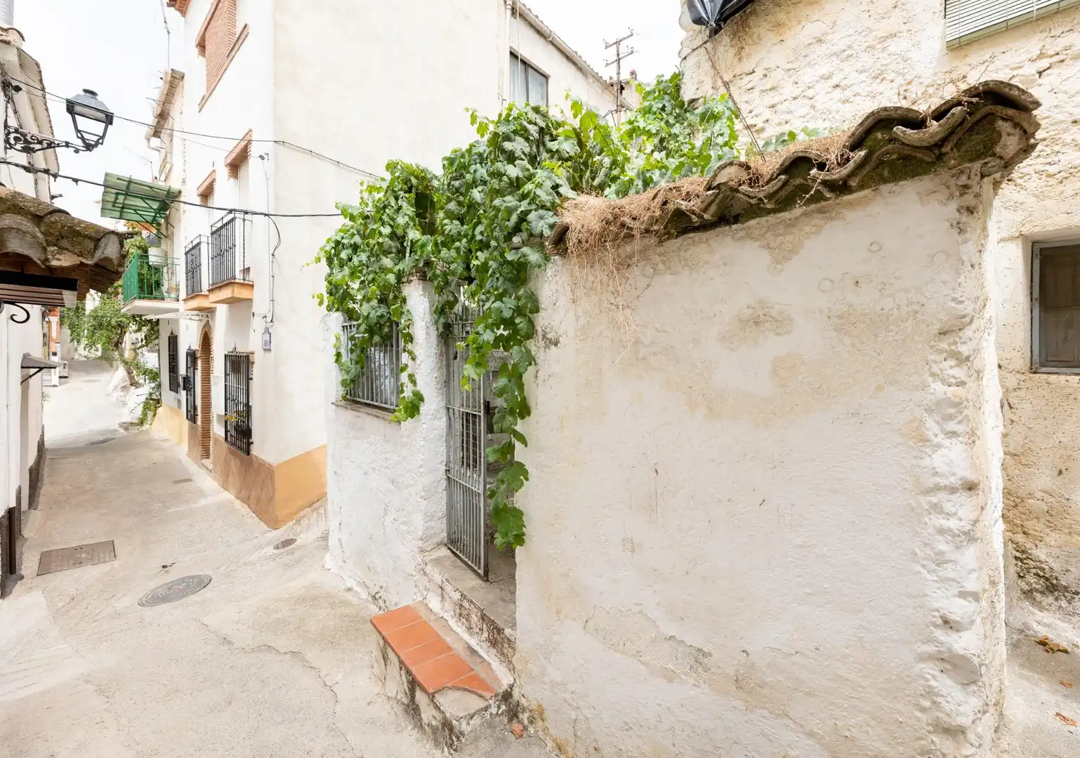 Vista exterior de Casa adosada en venda en Pinos Genil amb Jardí privat