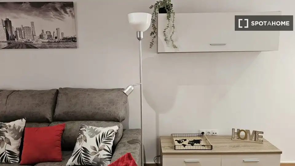 Sala d'estar de Pis de lloguer en Valencia amb Aire condicionat, Calefacció i Moblat