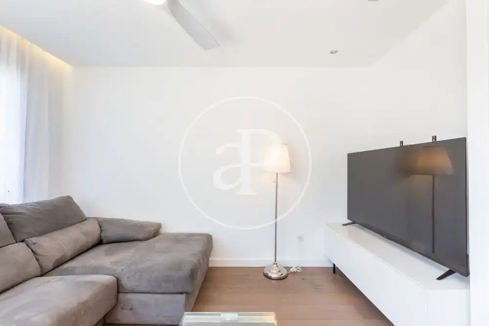 Wohnzimmer von Wohnung zur Miete in Valencia mit Klimaanlage, Terrasse und Abstellraum