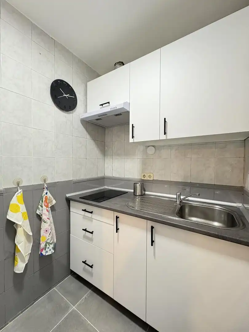 Cuina de Estudi de lloguer en Madrid amb Calefacció i Moblat