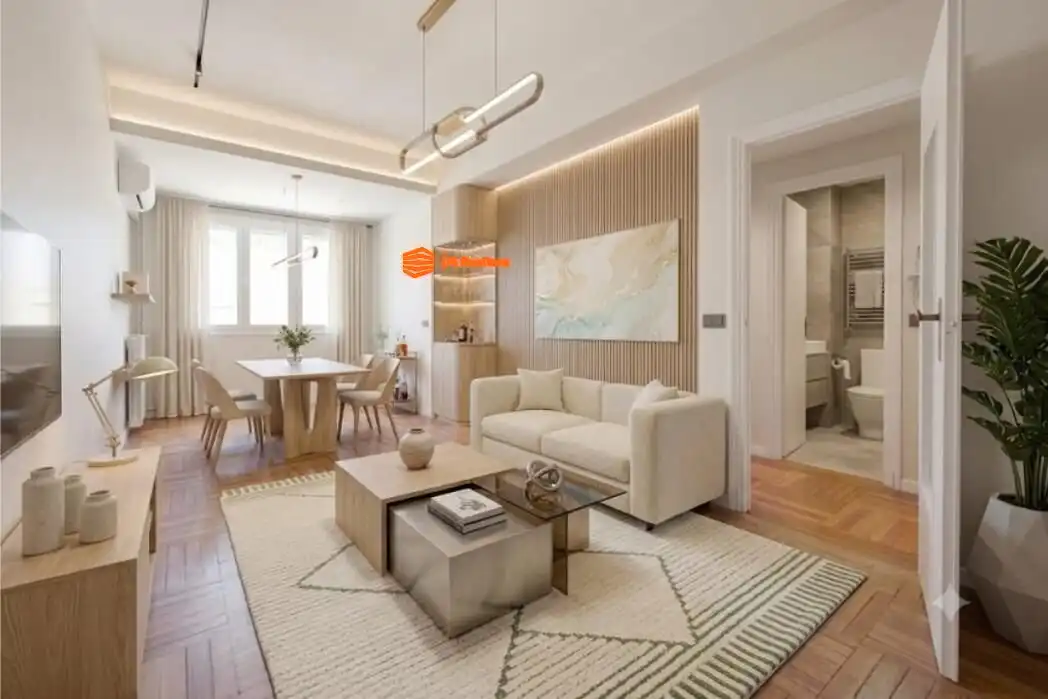 Living room of Flat for sale in Madrid  with Air Conditioner, Heating and Parquet flooring