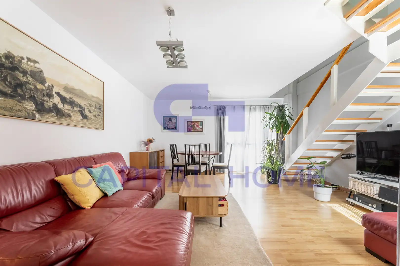 Living room of Duplexes for sale in Navalcarnero  with Air Conditioner, Heating and Furnished