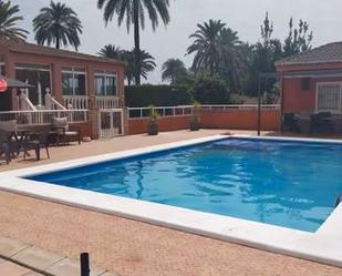 Swimming pool of House or chalet for sale in Elche / Elx  with Air Conditioner, Private garden and Terrace