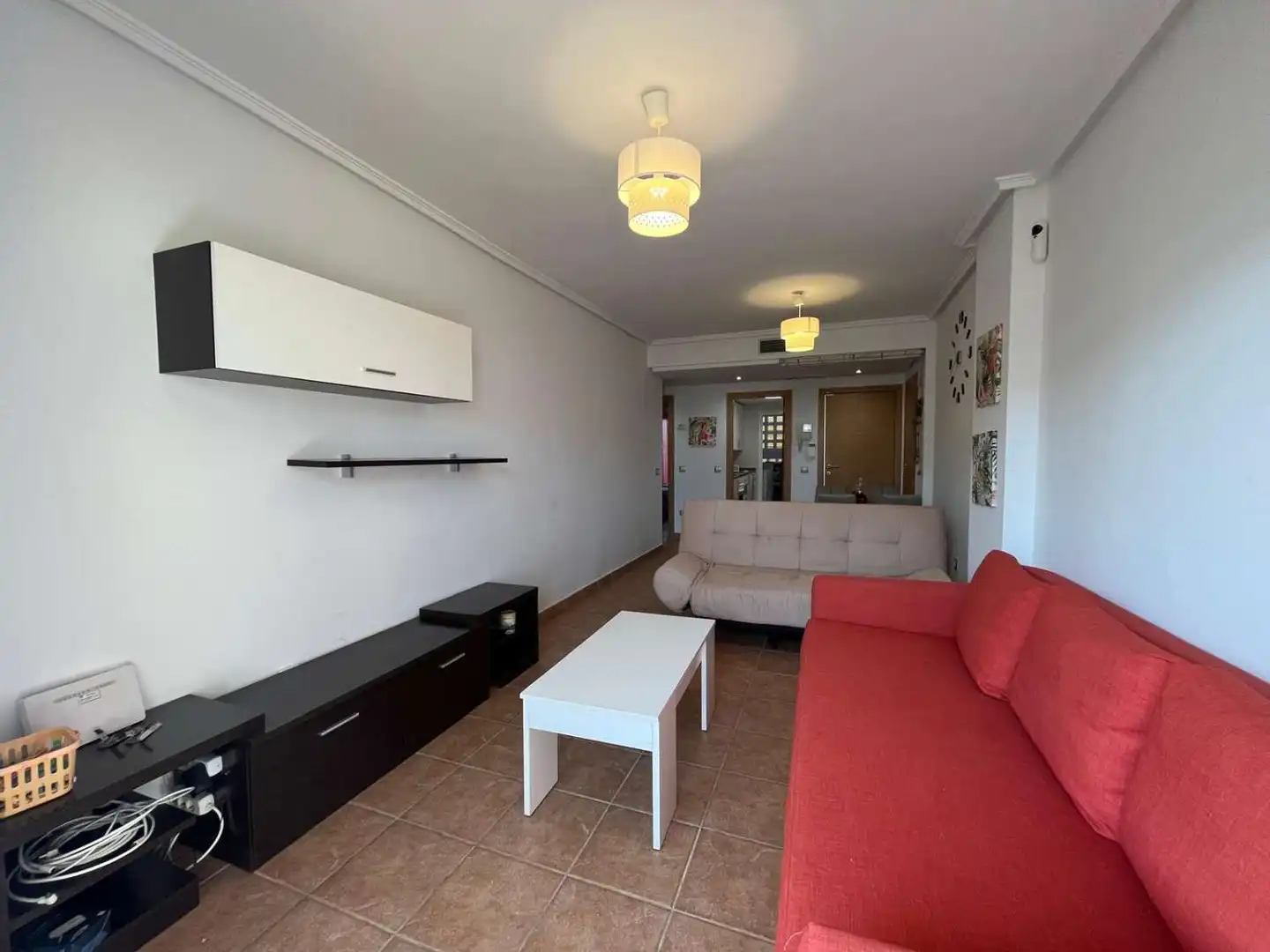 Sala de estar de Apartamento de alquiler en Vera con Aire acondicionado, Calefacción y Terraza
