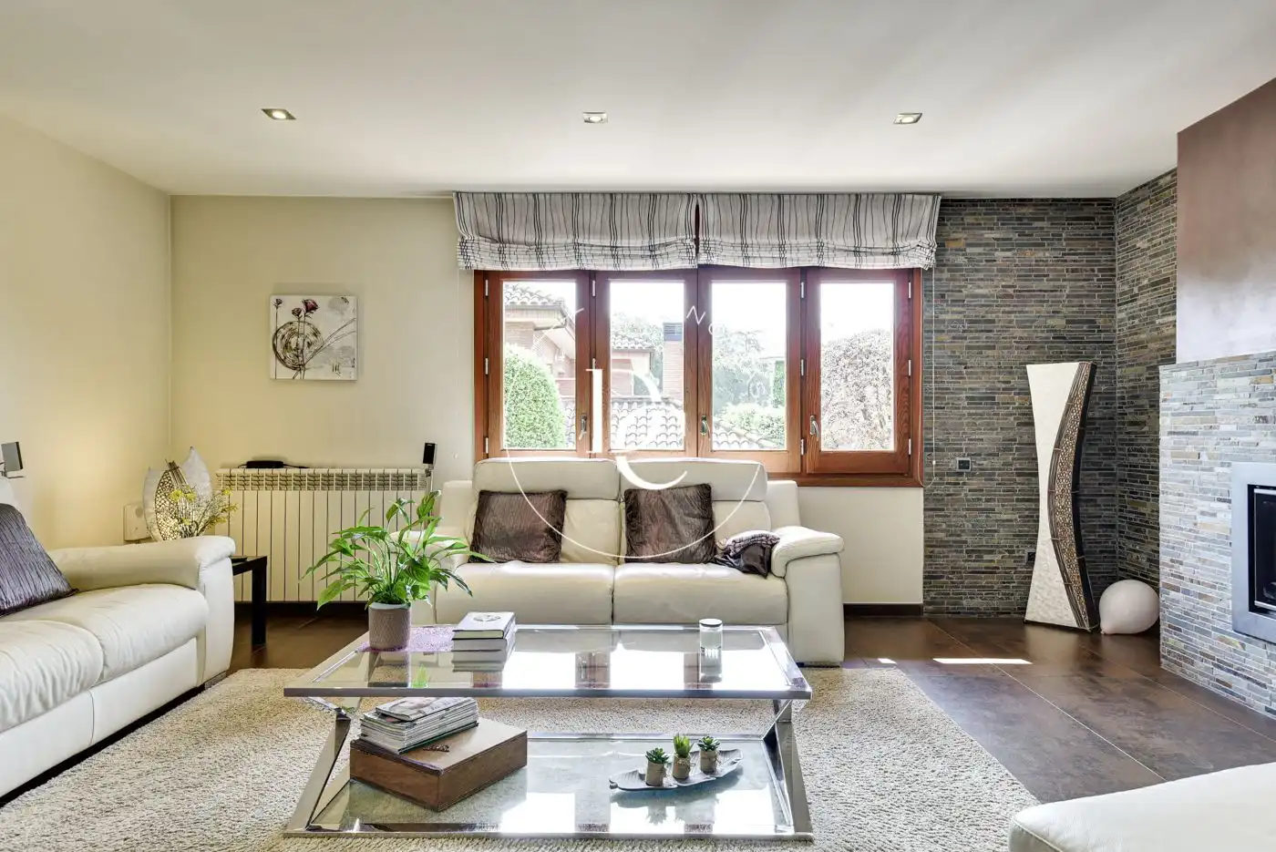 Living room of Houses for sale in Cardedeu  with Heating, Private garden and Furnished