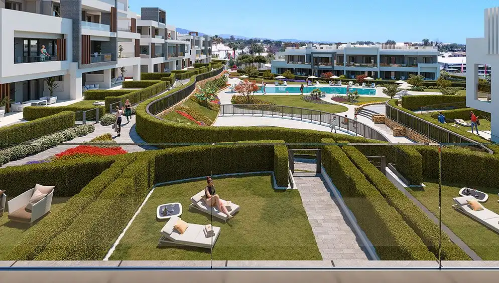 Terraza de Apartamento en venta en Estepona con Aire acondicionado, Calefacción y Terraza