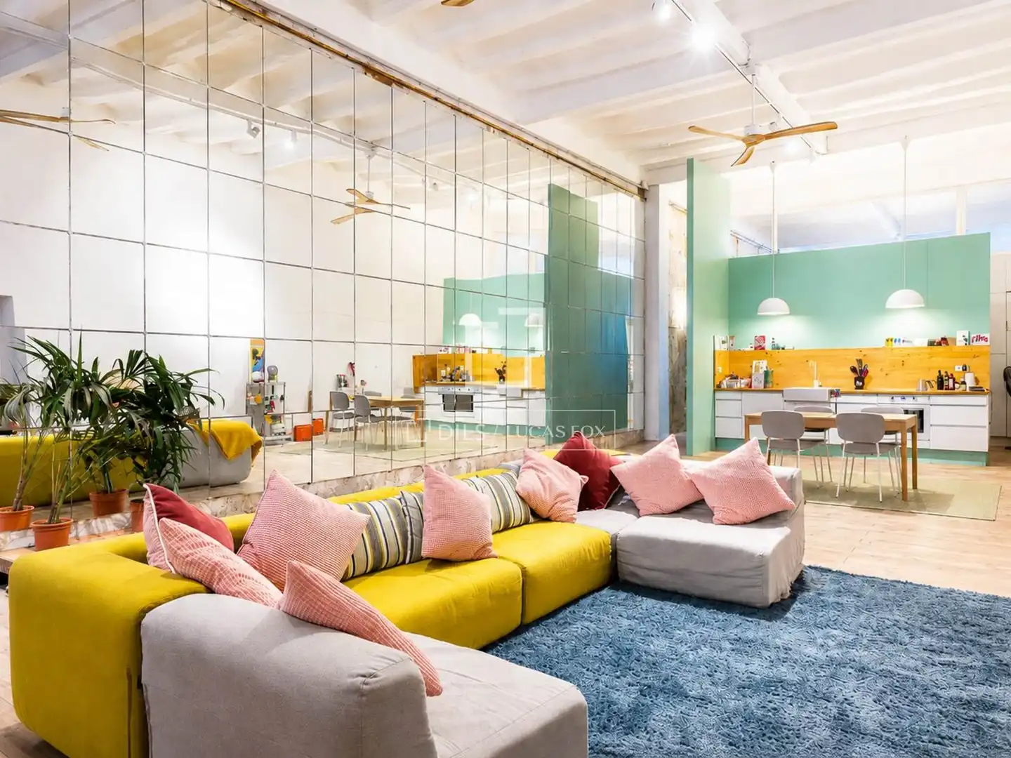 Wohnzimmer von Wohnung zum Verkauf in Barcelona mit Heizung