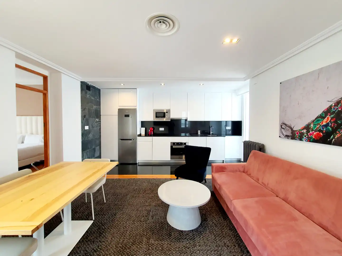 Living room of Attic for rent in Madrid  with Air Conditioner, Heating and Private garden