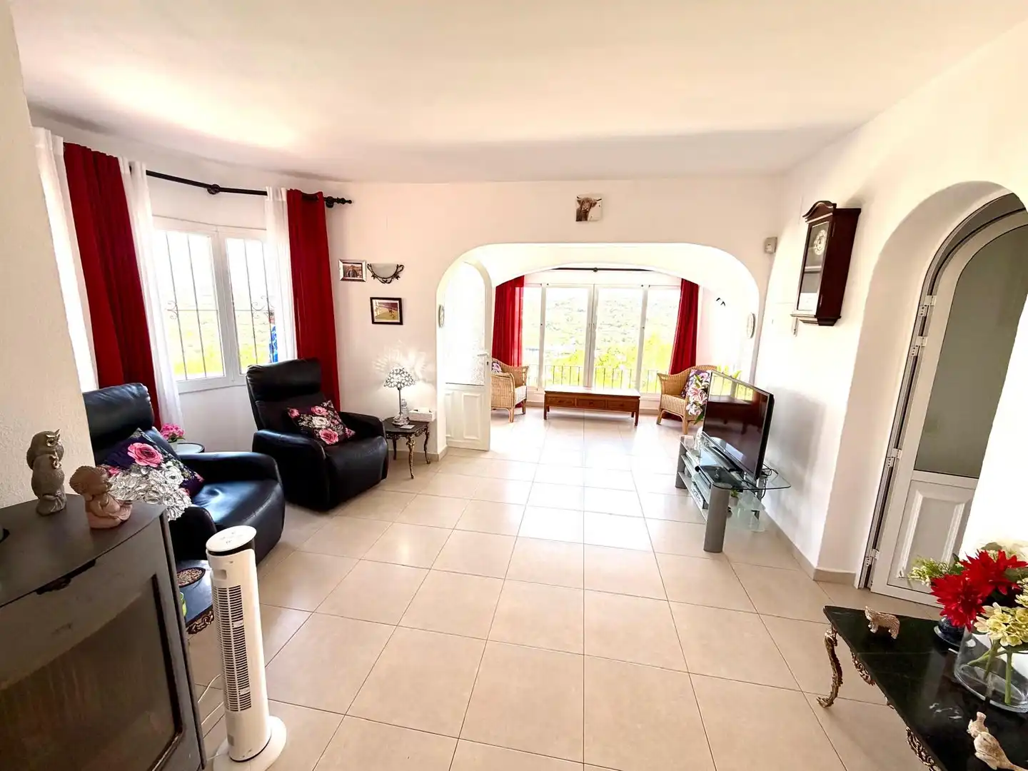 Sala de estar de Casa o chalet en venta en Moraira con Aire acondicionado
