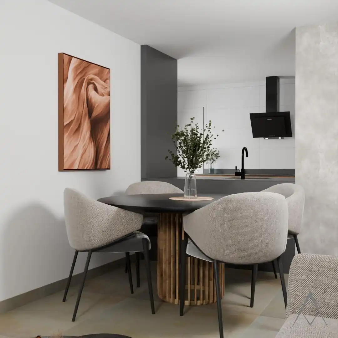 Esszimmer von Wohnungen zum Verkauf in Elda mit Klimaanlage, Heizung und Terrasse
