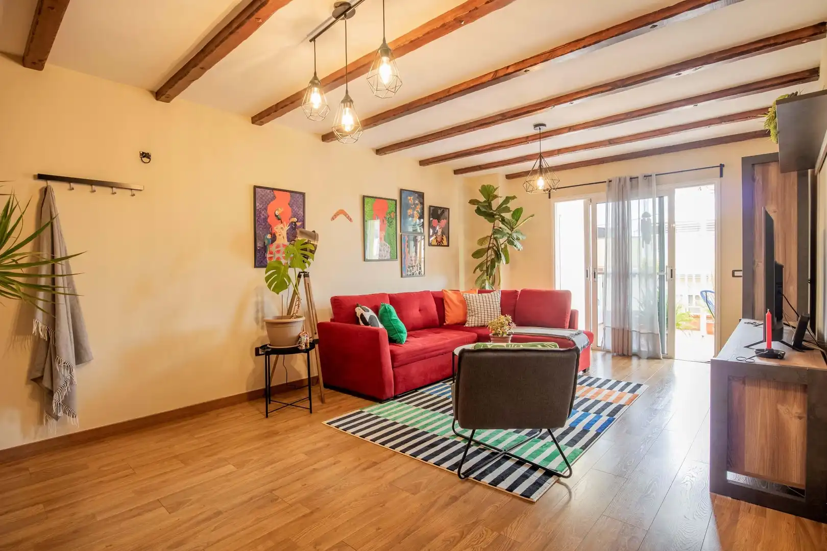 Sala de estar de Piso en venta en Los Realejos con Terraza, Trastero y Amueblado