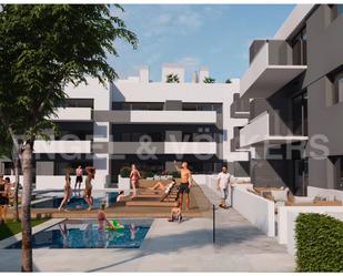 Exterior view of Apartment for sale in Cubelles  with Air Conditioner, Terrace and Swimming Pool