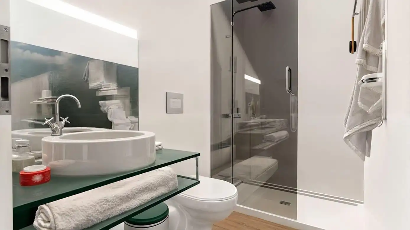 Badezimmer von Erdgeschoss zum Verkauf in Son Servera mit Heizung, Privatgarten und Terrasse