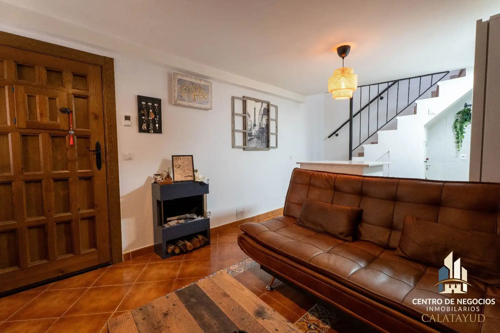 Sala de estar de Casa o chalet en venta en Maluenda con Calefacción, Terraza y Amueblado