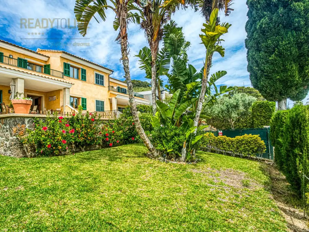 Garten von Einfamilien-Reihenhaus zum Verkauf in Alcúdia mit Klimaanlage, Privatgarten und Terrasse