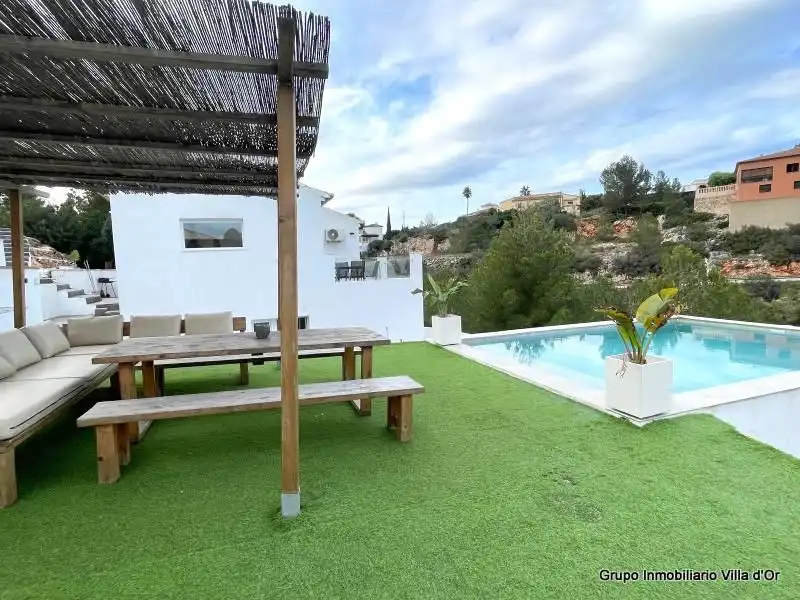 Terrassa de Casa o xalet en venda en Dénia amb Aire condicionat, Calefacció i Jardí privat