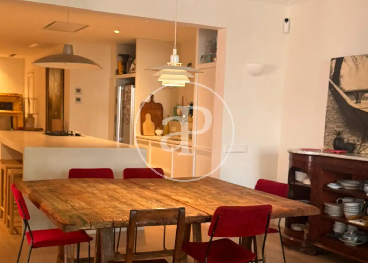 Dining room of Flat for sale in Barcelona  with Air Conditioner, Heating and Private garden