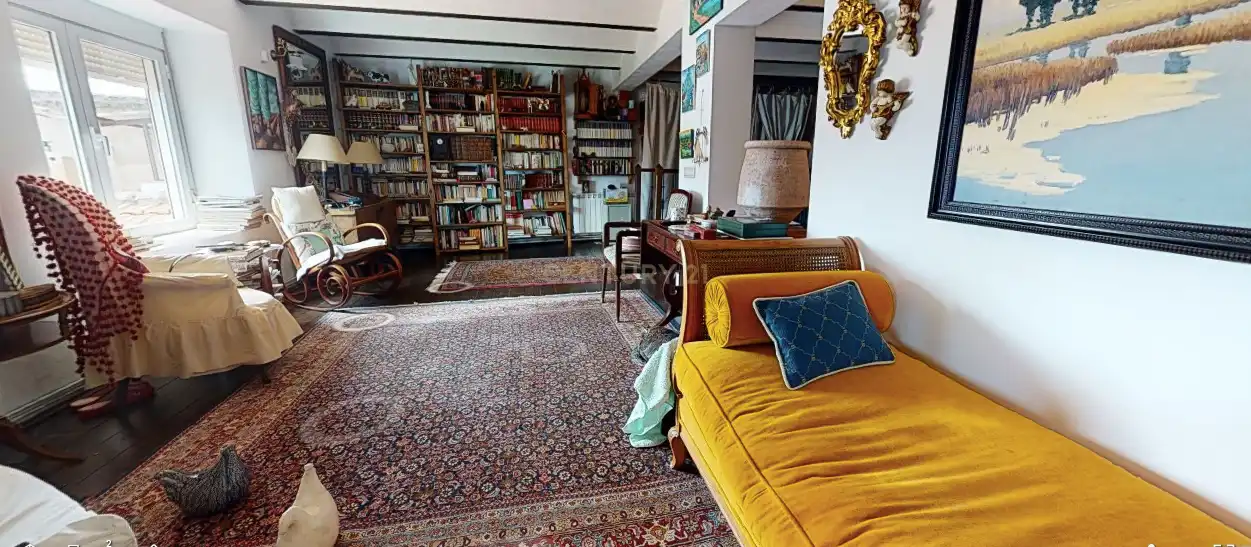 Living room of Houses for sale in Piedrabuena  with Air Conditioner, Private garden and Storage room