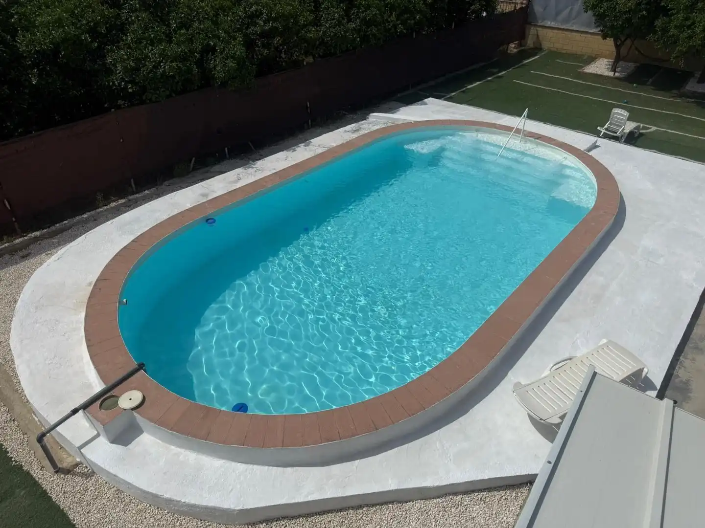 Piscina de Casa o xalet en venda en Utrera amb Jardí privat, Terrassa i Piscina