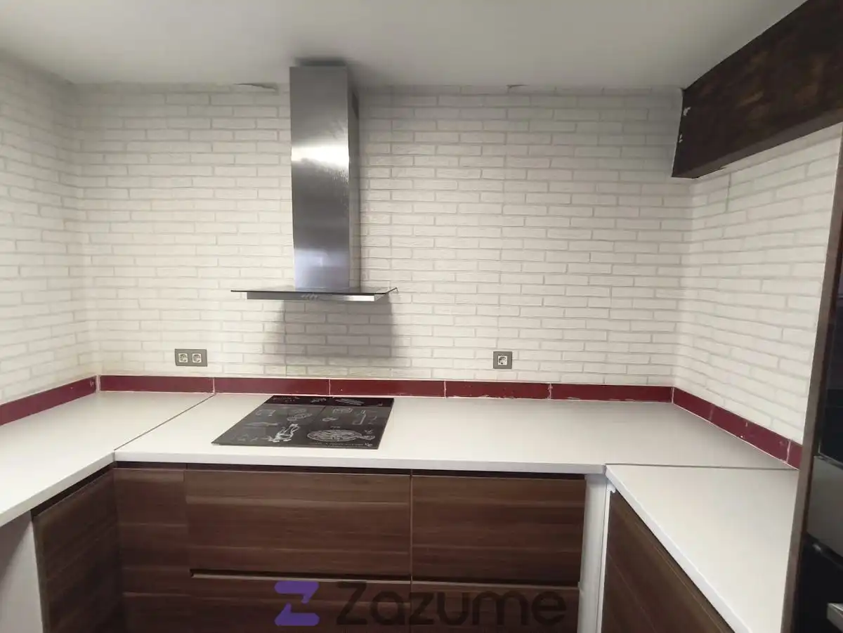 Kitchen of Attic for rent in Valencia  with Air Conditioner, Terrace and Storage room