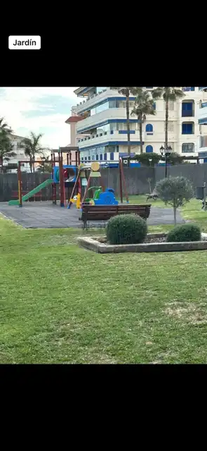 Garten von Wohnung zur Miete in Manilva mit Klimaanlage, Terrasse und Möbliert