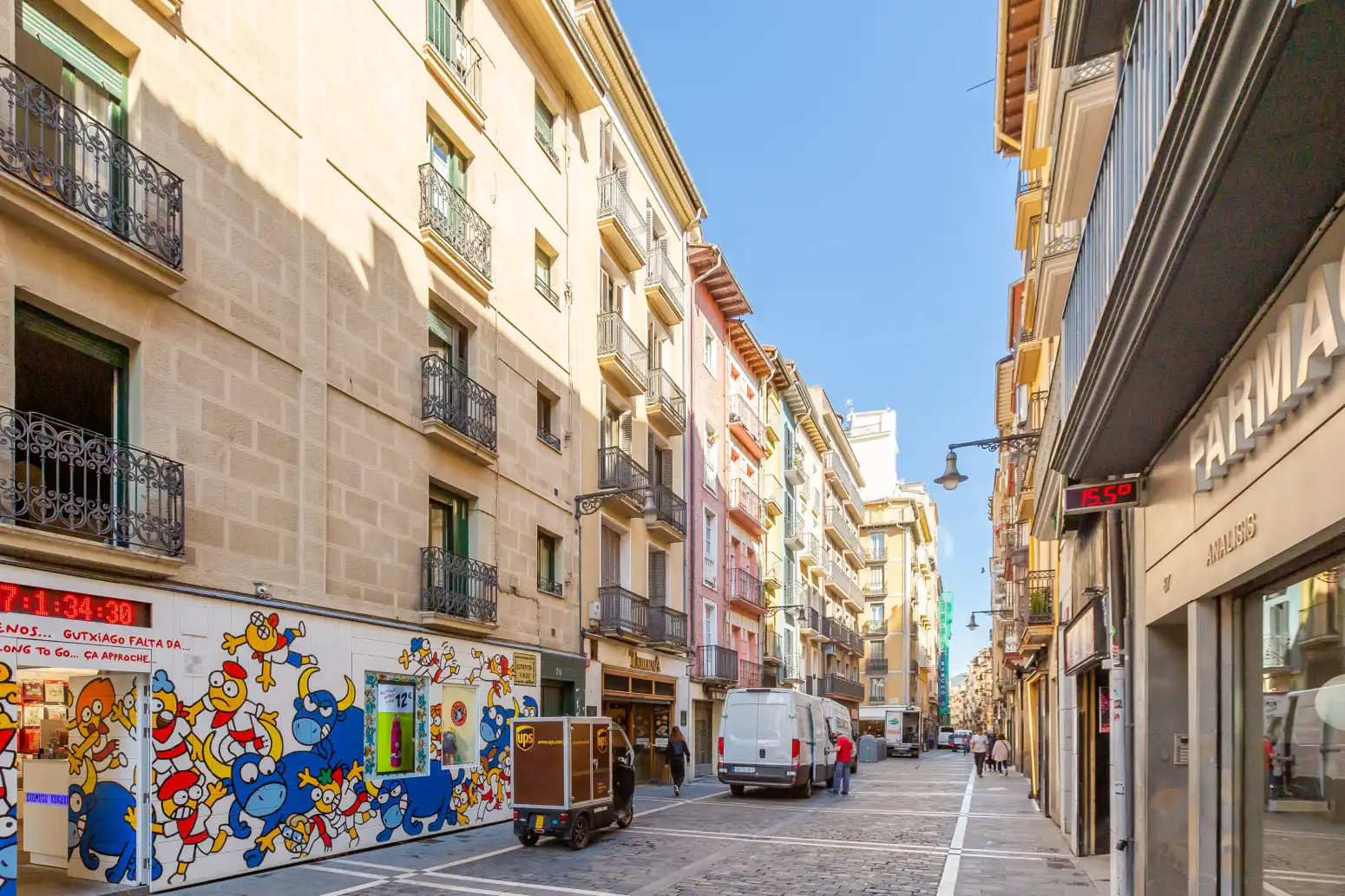 Vista exterior de Ático en venta en  Pamplona / Iruña con Calefacción, Amueblado y Balcón