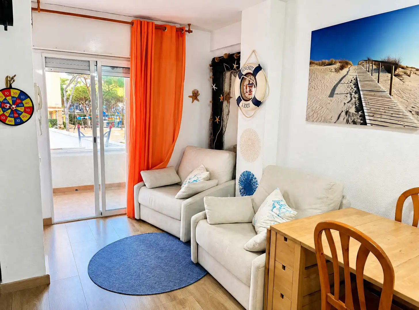 Sala de estar de Piso en venta en Blanes con Terraza y Amueblado